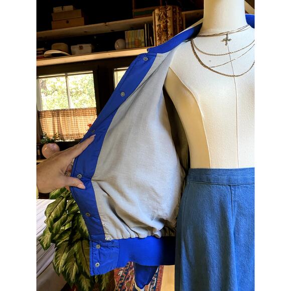 Vintage Bomber Jacket Blue - Picture 9 of 14